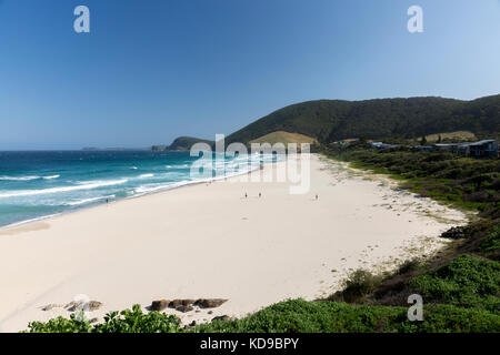 Blueys Beach in der Mitte der Nordküste von New South Wales in der Nähe von Forster, Australien Stockfoto