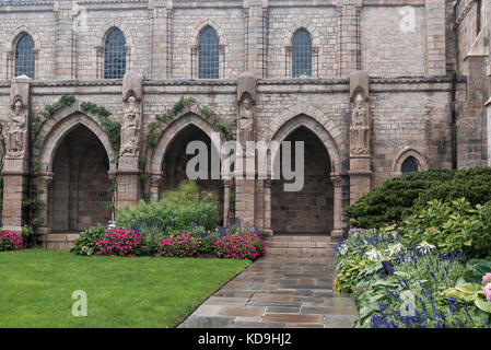 Three Arches, Bryn Athyn Cathedral, Bryn Athyn Historic District, Pennsylvania, USA Stockfoto