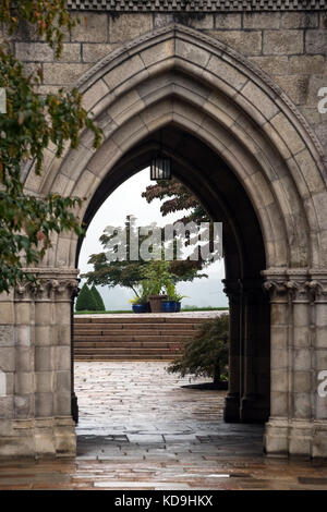 Arch, Bryn Athyn Cathedral, Bryn Athyn Historic District, Pennsylvania, USA Stockfoto