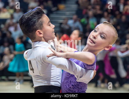 Brentwood, Essex, 11. Oktober internationalen Ballsaal Meisterschaften 2017 in der internationalen Halle, Brentwood., Juvenile Abschnitt Credit: Ian Davidson/Alamy leben Nachrichten Stockfoto