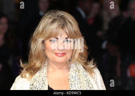 London, Großbritannien. 11 Okt, 2017. Carole Ashby, Film Stars Sterben nicht in Liverpool - BFI LFF Europäische Premiere, Leicester Square, London, Großbritannien, 11. Oktober 2017, Foto von Richard Goldschmidt Credit: Rich Gold/Alamy leben Nachrichten Stockfoto