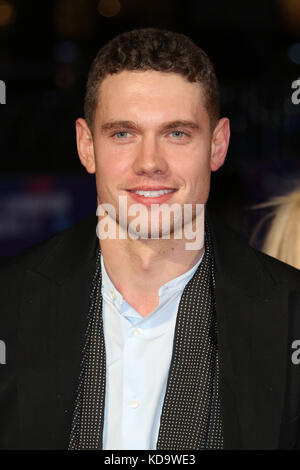 London, Großbritannien. 11 Okt, 2017. Tom Brittney, Filmstars Sterben nicht in Liverpool - BFI LFF Europäische Premiere, Leicester Square, London, Großbritannien, 11. Oktober 2017, Foto von Richard Goldschmidt Credit: Rich Gold/Alamy leben Nachrichten Stockfoto