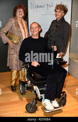 Mailand, Italien. 12 Okt, 2017. Mailand, Vorschau des Films 'Niemand kann fliegen" - im Bild: simonetta Lamm Hornby und George hornby mit Inge Feltrinelli Credit: unabhängige Fotoagentur/alamy leben Nachrichten Stockfoto