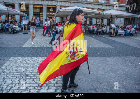 Madrid, Spanien. 12 Okt, 2017. Feiern des 12. Oktober auf den Straßen von Madrid Quelle: Alberto Sibaja Ramírez/Alamy leben Nachrichten Stockfoto