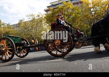 Madrid, Spanien. 12. Oktober 2017. Während der als Dia de la Hispanidad, Spaniens nationaler Tag in Madrid, am Donnerstag Boutique-shop Oktober 2017. Credit bekannt: gtres información más comuniación auf Linie, s l/alamy leben Nachrichten Stockfoto