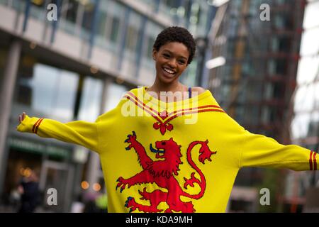 Selah Marley während der Christopher Kane London Fashion Week SS18 . Sept 2017 Street Style ***nur für redaktionelle Zwecke*** Stockfoto