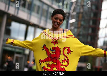 Selah Marley während der Christopher Kane London Fashion Week SS18 . Sept 2017 Street Style ***nur für redaktionelle Zwecke*** Stockfoto