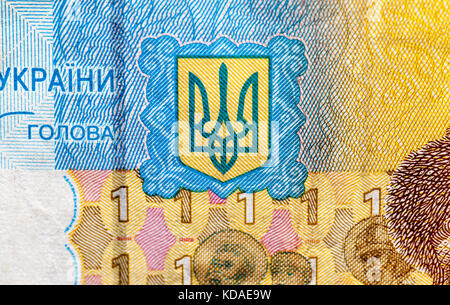 Ukrainisches Geld, close-up Stockfoto