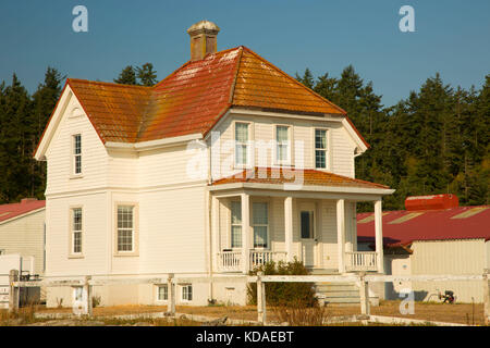 Marrowstone Point Light Station Keepers House, Fort Flagler State Park, Washington Stockfoto