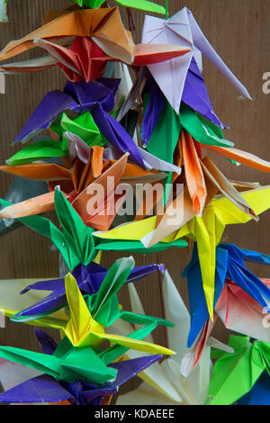 Origami string, Bainbridge Island Japanese American Ausgrenzung Denkmal, Minidoka National Monument, Bainbridge Island, Washington Stockfoto