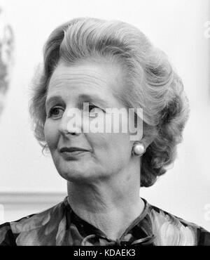 Die britische Premierministerin Margaret Thatcher am 13. September 1977 im Weißen Haus in Washington, D.C. Stockfoto