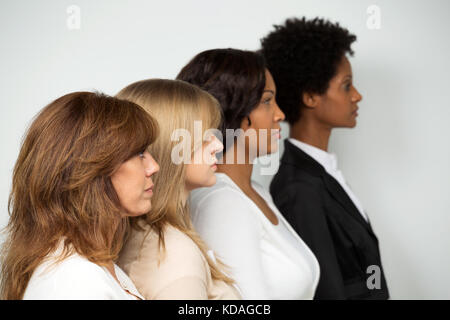 Vielfältige Gruppe von Frau. Stockfoto