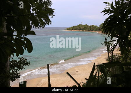 Playa Punta Uva-Arrecife von Punta Uva, Puerto Viejo, Limón Province, Karibik, Costa Rica, Mittelamerika Stockfoto