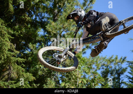 Peitsche aus Wm-crankworx in Whistler 2017 Stockfoto