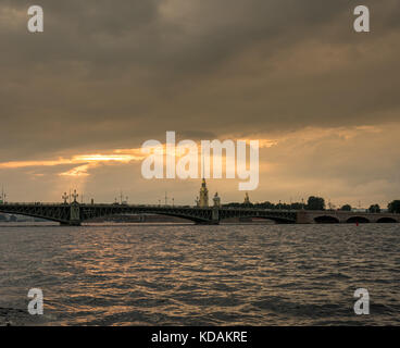 Waterfront und Kanäle in St. Petersburg, Russland Stockfoto