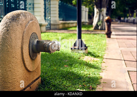 Hydrant am Paseo de Montejo Avenue in Merida, Yucatan, Mexiko Stockfoto