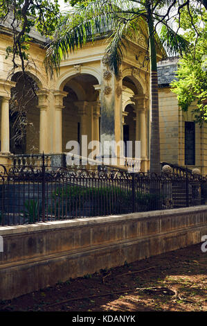 Altes haus Fassade am Paseo de Montejo Avenue in Merida, Yucatan, Mexiko Stockfoto