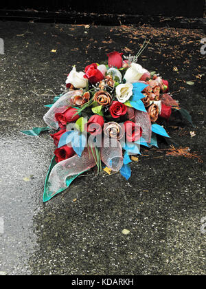 Die mirogoj Zagreb Hauptfriedhof, regnerischen Herbst, Details, Kroatien, Europa, 10. Stockfoto