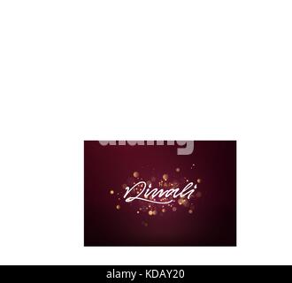 Happy diwali Text. Diwali Festival der Lichter Stock Vektor
