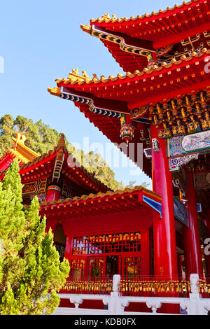 Detail der wen wu Tempel in Taiwan Stockfoto