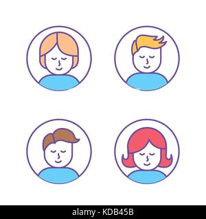 Stellen Sie Teamarbeit Kommunikation Unternehmen zu sozialen Gruppe Vector Illustration Stock Vektor