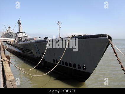 Zweiten Weltkrieg u-Boot im Hafen Stockfoto