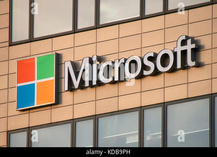 Logo - Markenname/Marke: Microsoft, Reykjavik, Island. Stockfoto