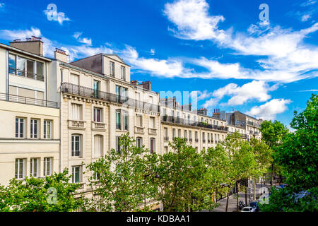 Der Blick entlang der Promenade Plantee Spaziergang in Paris, Frankreich Stockfoto