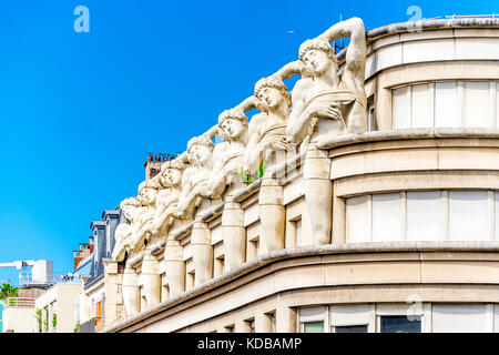 Der Blick entlang der Promenade Plantee Spaziergang in Paris, Frankreich Stockfoto