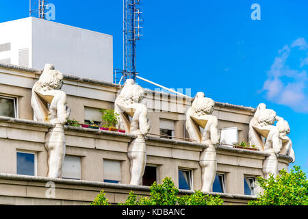 Der Blick entlang der Promenade Plantee Spaziergang in Paris, Frankreich Stockfoto