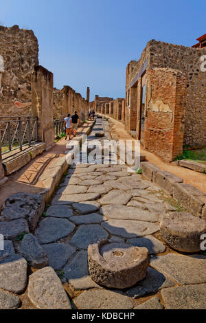 Ruiniert römische Stadt Pompeji in Cortona, in der Nähe von Neapel, Italien. Stockfoto