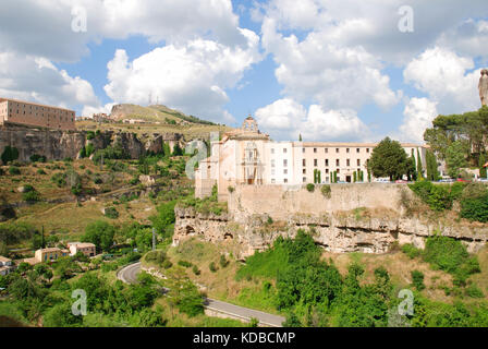 Parador und Hoz del Huecar. Cuenca, Spanien. Stockfoto