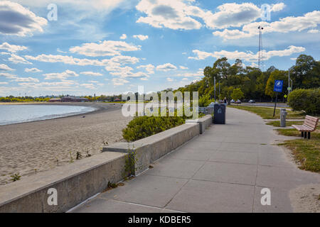 Harborwalk, Carson Strand, alte Hafen Reservierung, South Boston, Massachusetts, USA Stockfoto