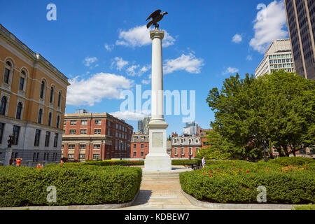 Beacon Hill Monument, Ashburton Park, Bowdoin Street, Boston, Massachusetts, USA Stockfoto