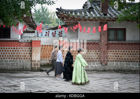 scène de rues dans la vieille ville de Kaesong le 8 octobre 2012. Straßenszenen in der Altstadt von Kaesong 8. Oktober 2012 Stockfoto