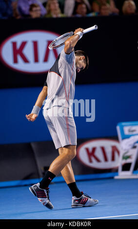 Stan Wawrinka gewinnt die Australian Open Stockfoto