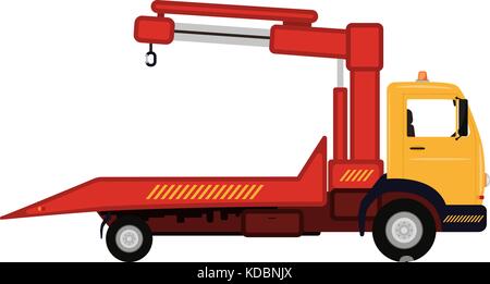 Vector Illustration cartoon Auto Abschleppwagen Stock Vektor