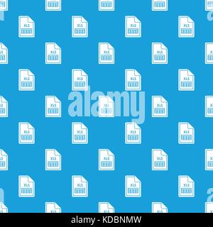 Datei xls Muster nahtlose Blau Stock Vektor