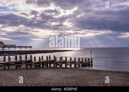 Aberystwyth Pier, Ceredigion, Wales, Großbritannien Stockfoto