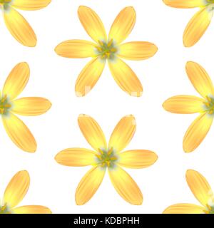 Hintergrund mit gelben Blumen. nahtlose Muster. Vector Illustration Stock Vektor