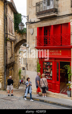 Historisches Zentrum, Weinregion Saint-Emilion Bordeaux. Aquitaine Region, Departement Gironde. Frankreich Europa Stockfoto