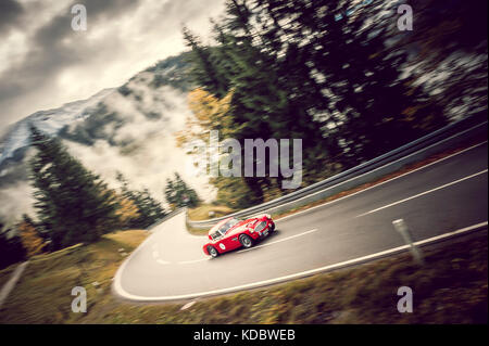 Jochpass Memorial - Austin Healey 3000 Classic Car Race - Bayern Deutschland Stockfoto