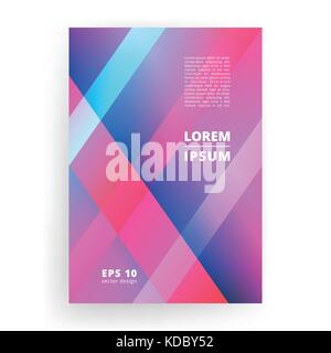 Bunte geometrische Hintergrund. Moderne abstrakte cover.eps 10 Vektor. Stock Vektor