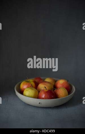 Série de photographies culinaires avant et après. Comparer la matière et les ingrédients avant leur cuissons finaux. Tableau créatif de recettes. Stockfoto