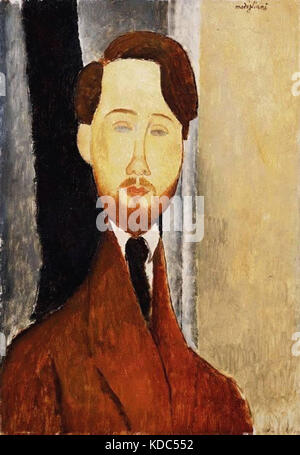 Portrait de Leopold Zborowski Modigliani, Amedeo 1919 Stockfoto