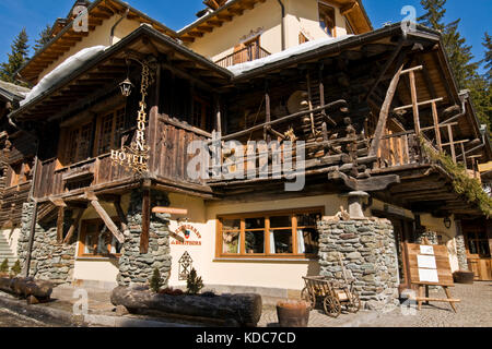 Italien, Aostatal, Champoluc Stockfoto