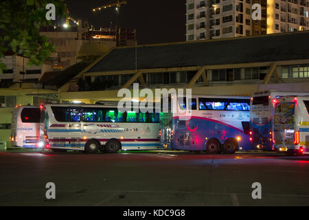 Chiang Mai, Thailand - 10. Oktober 2017: Überblick über chiangmai Busbahnhof. Foto bei chiangmai Busbahnhof, Thailand. Stockfoto