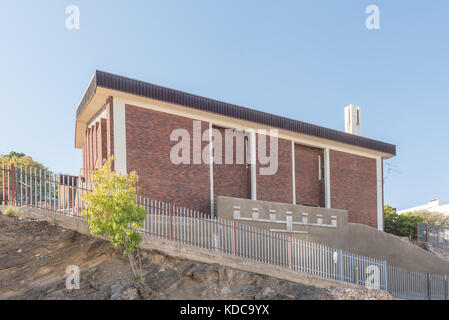 Windhoek, Namibia - 15. Juni 2017: Die reformierte Kirche in Windhoek, die Hauptstadt Namibias Stockfoto