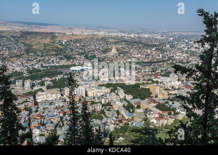 Blick über die Stadt Tiflis, Georgien, Osteuropa. Stockfoto