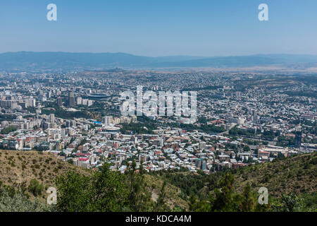 Blick über die Stadt Tiflis, Georgien, Osteuropa. Stockfoto